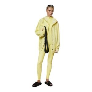 Rains Women's Yellow Curve Straw Jacket Size XS